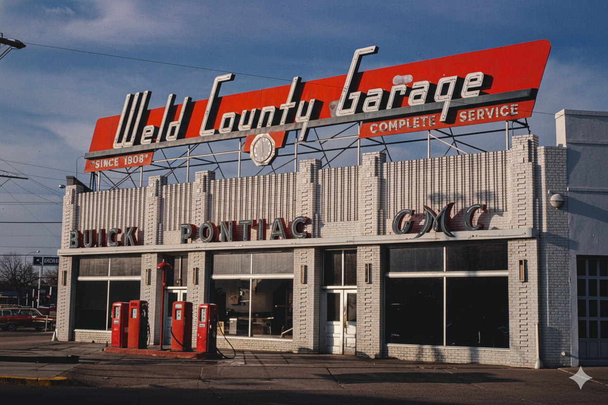 Weld County Garage 1950s