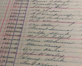 Weld County Garage 1908 ledger