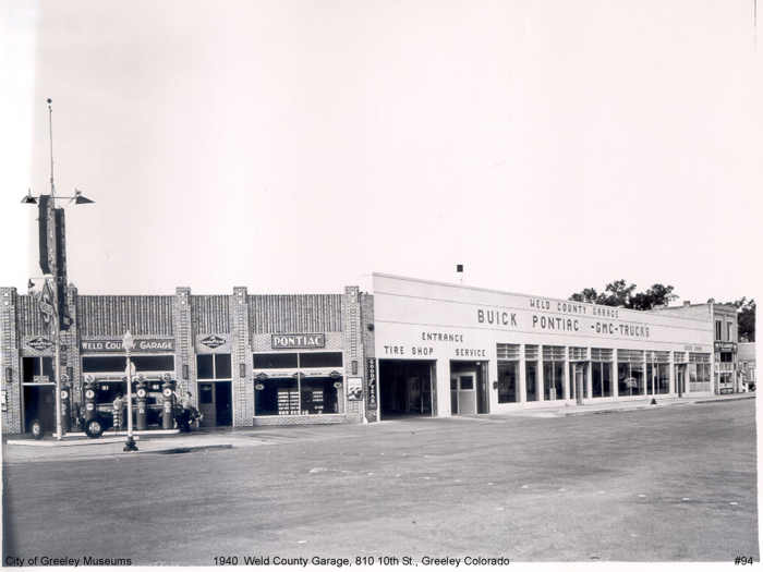 Weld County Garage 1940